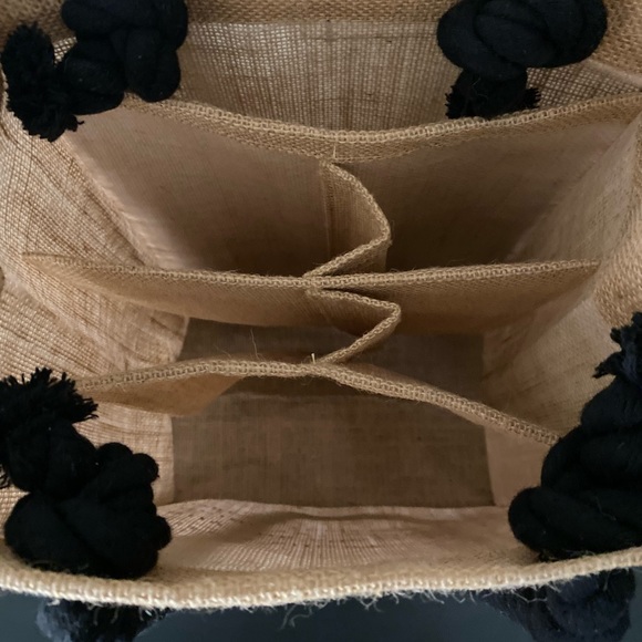 Fun Phrase Burlap Wine Tote 👠 🍷 🎂 - Picture 4 of 9